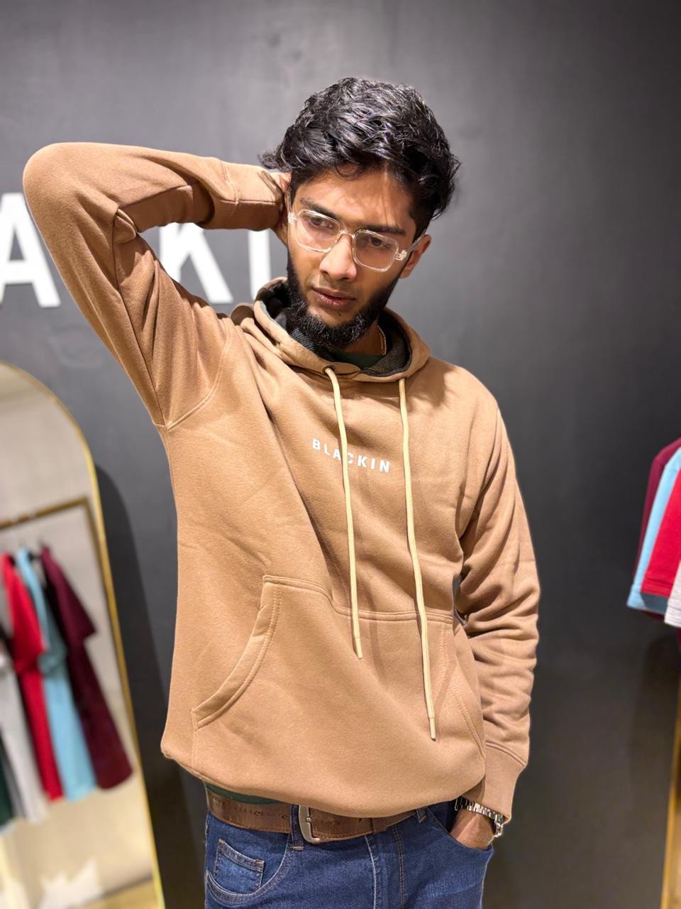 Blackin Light Brown Hoodie