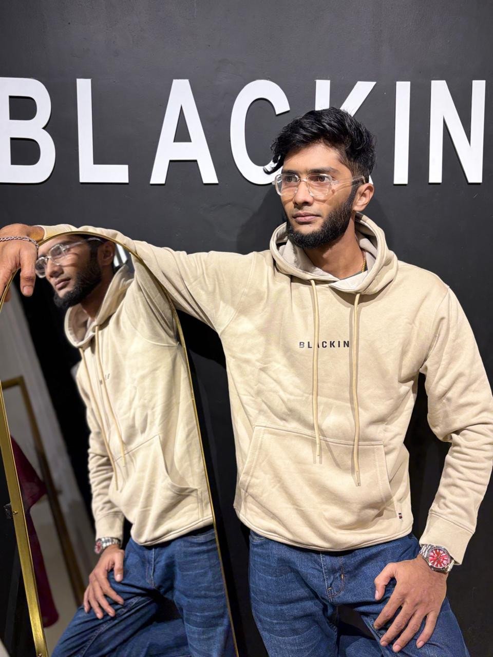 Blackin Off White Hoodie