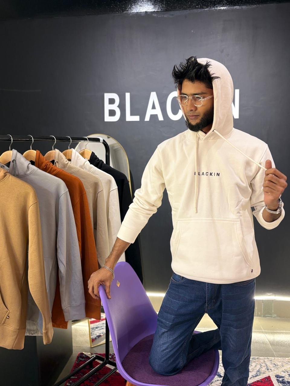 Blackin White Hoodie