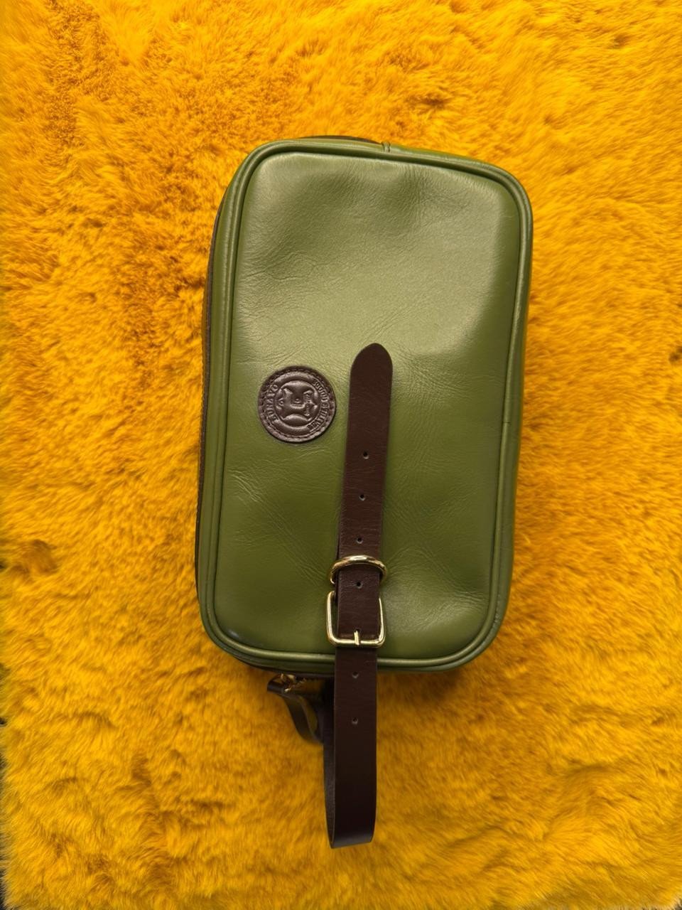 Olive And Chocolate Hand Bags For Men